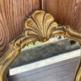 Petit miroir ancien doré 30x22cm