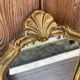 Petit miroir ancien doré 30x22cm