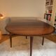 Round dining table Lubke in rosewood from the 1960s.