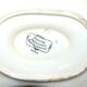 Sarreguemines sauce boat and dish in earthenware with "Obernai" decoration by Henri Loux