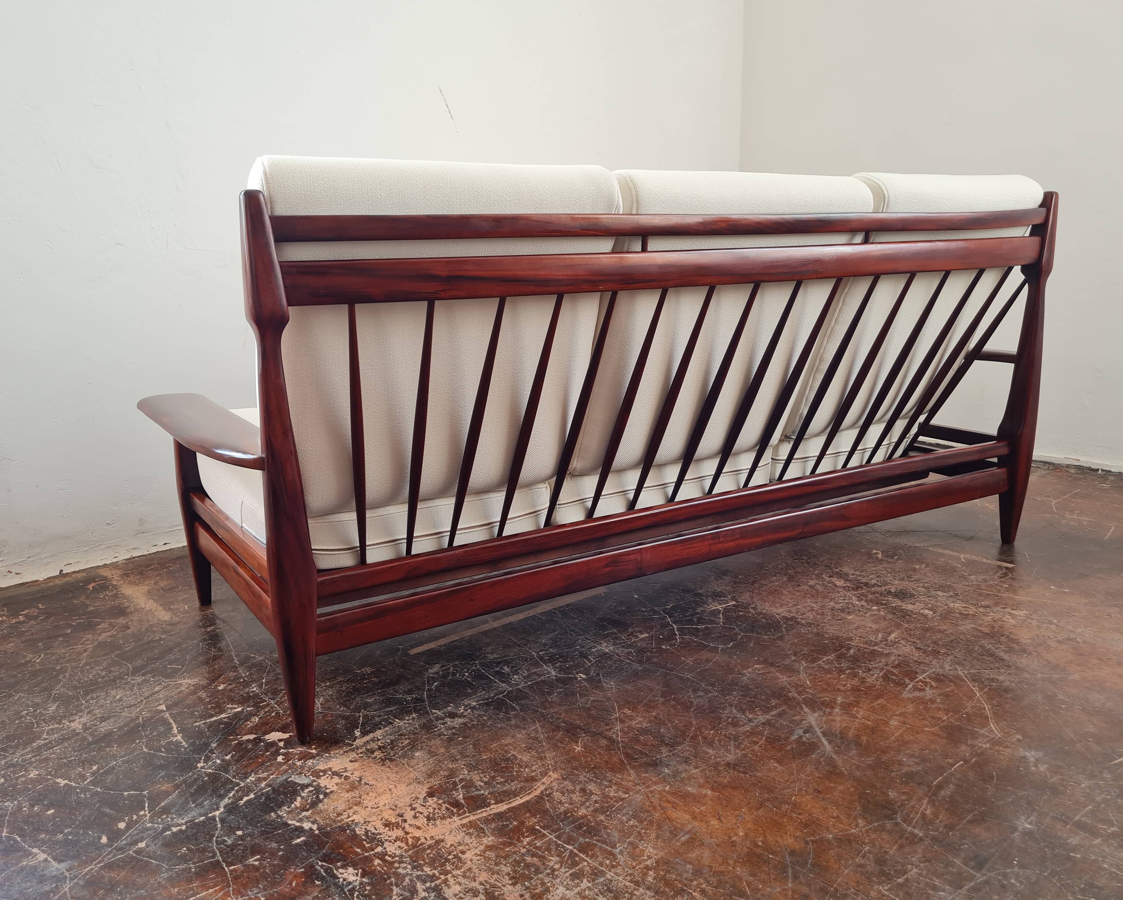 Rare Mid-Century sofa with high back, 1960s