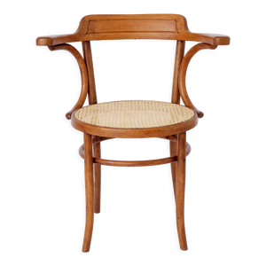 Ancien fauteuil en bois - tresse