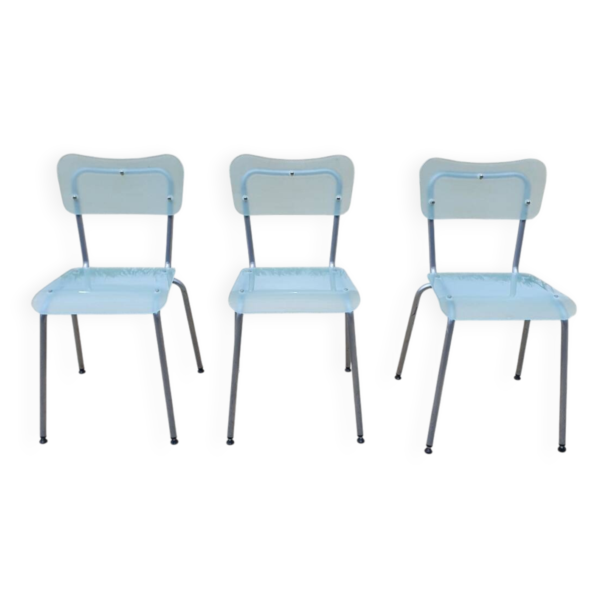 Set 3 Chip chair (GLAS) -Tim Power vintage design 1990s vintage