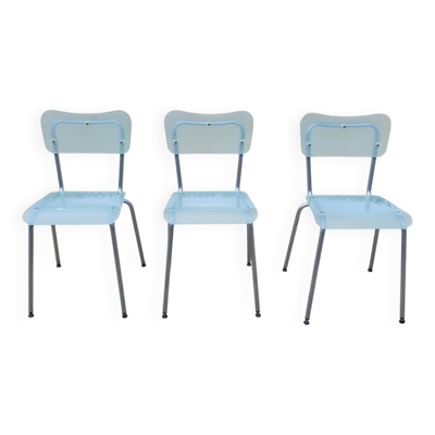 Chaise Chip Set de 3 (GLAS) - Design vintage Tim Power des années 1990