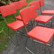 Lot of 6 chairs feet metal sleds