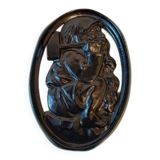 Mason font character with hammer "blacksmith"