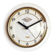 Vintage formica clock round silent wall clock "White Lutetia"