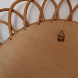 Mirror witch rattan 70s - 46cm
