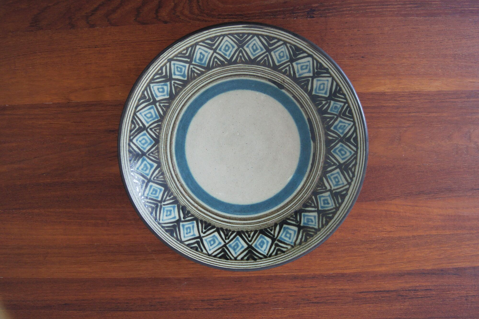 Ceramic Wall Plate from Eva Kumpmann, 1960s