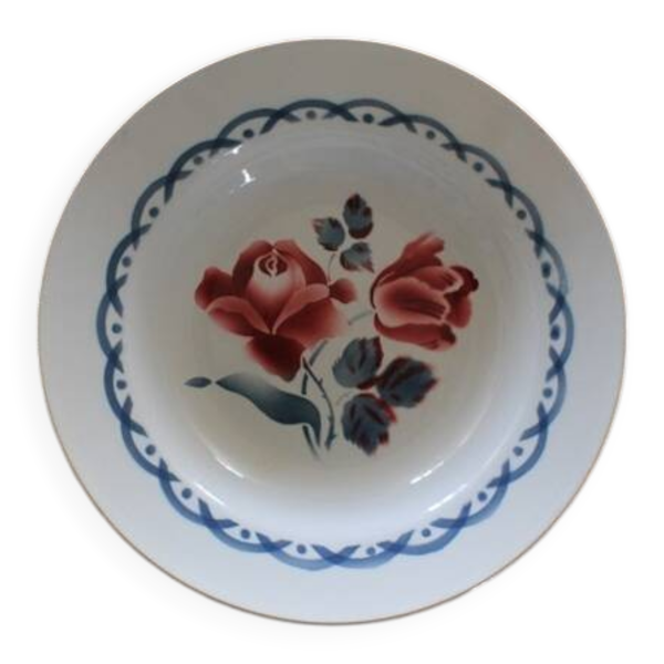 Assiette creuse Digoin sarreguemines modèle Cannes