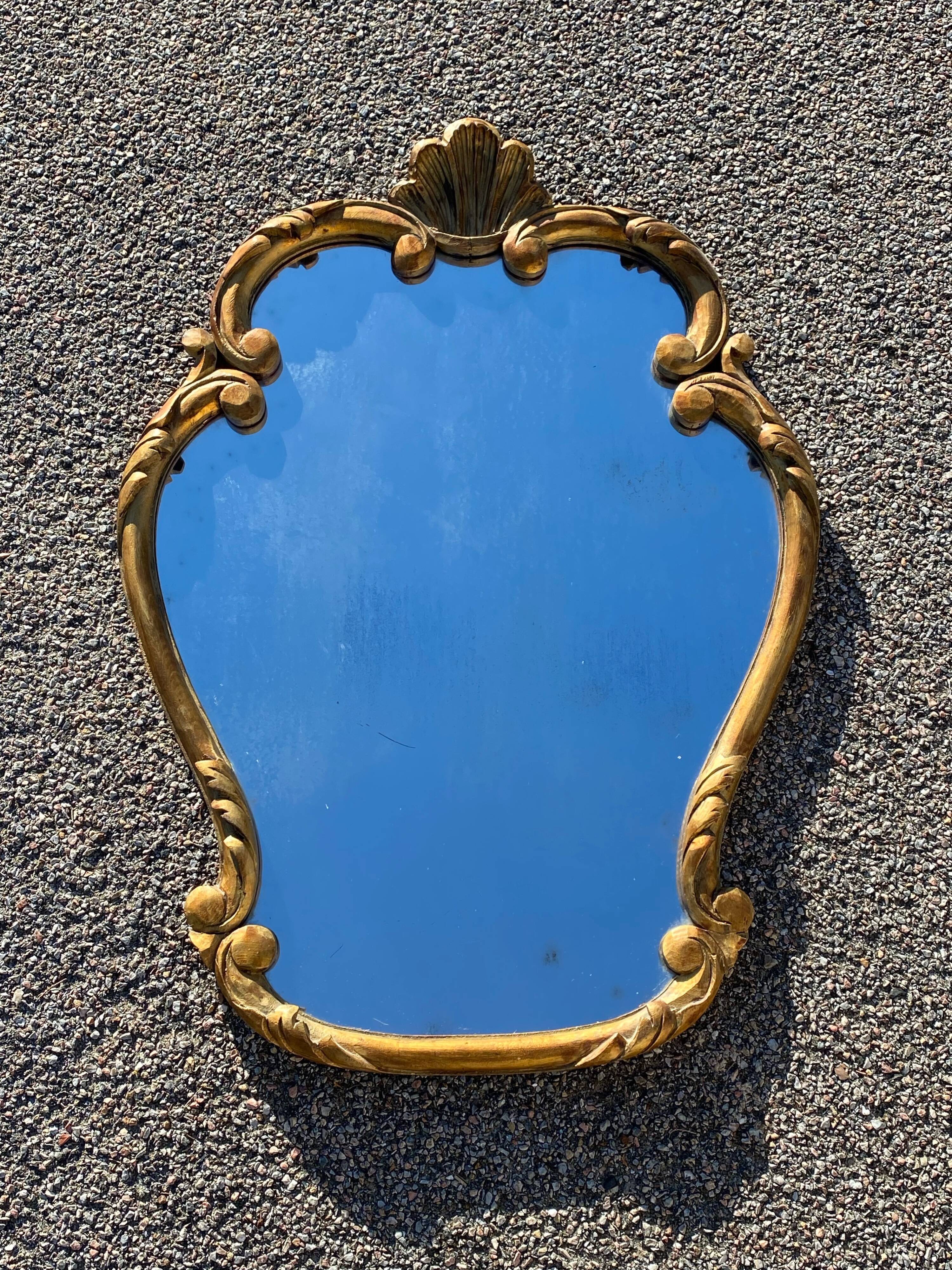 Louis XV style shell mirror