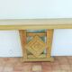 Console en chene blanchi style art deco