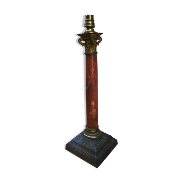 Pied de lampe marbre ancien