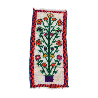 Berber carpet bouquet of flowers 100 X 50cm
