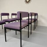 6 anciennes chaises design Dieter Wäckerlin model 101 pour Idealheim 1960
