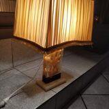 Fractal resin lamp with crystal inclusion by Pierre Giraudon