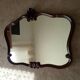 Pair of large antique Rococo style Louis XV mirrors in carved solid wood.