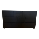 Black Hanita chest of drawers from Habitat in good condition - 9 drawers