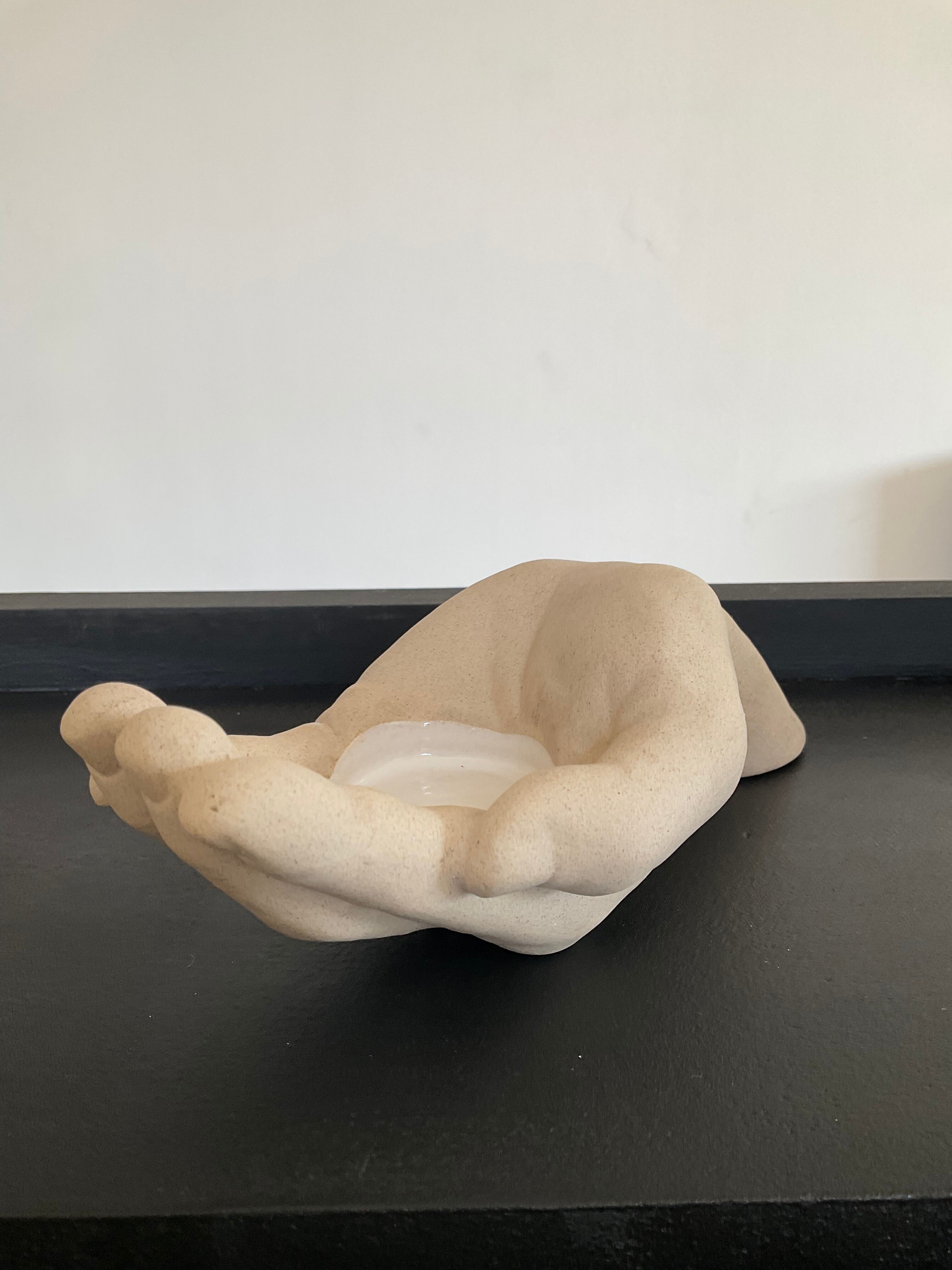 Ceramic hand pocket empty 70s-80s