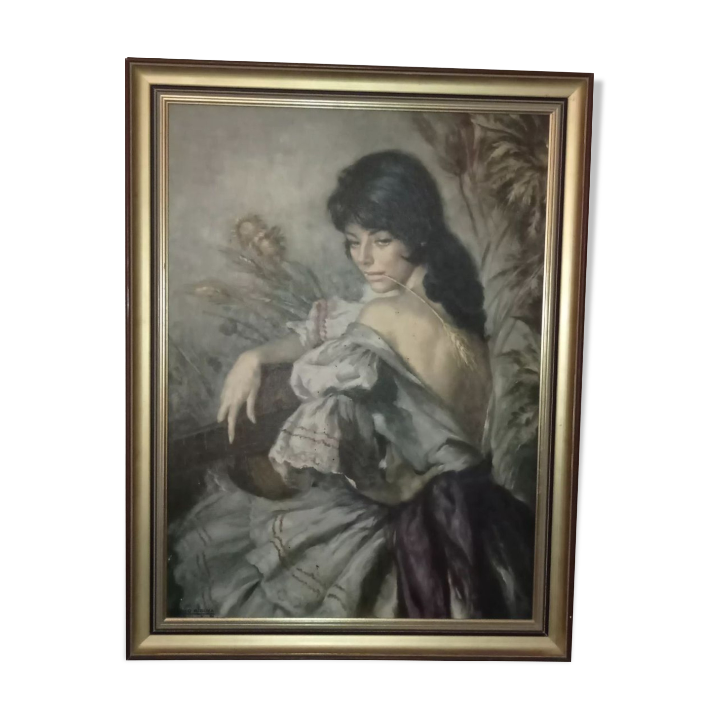 Portrait of a woman or painting