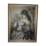 Portrait of a woman or painting