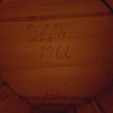 Vintage Norwegian Kubbestol tree trunk chair