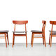 Ensemble de 4 chaises design danoises par Farstrup