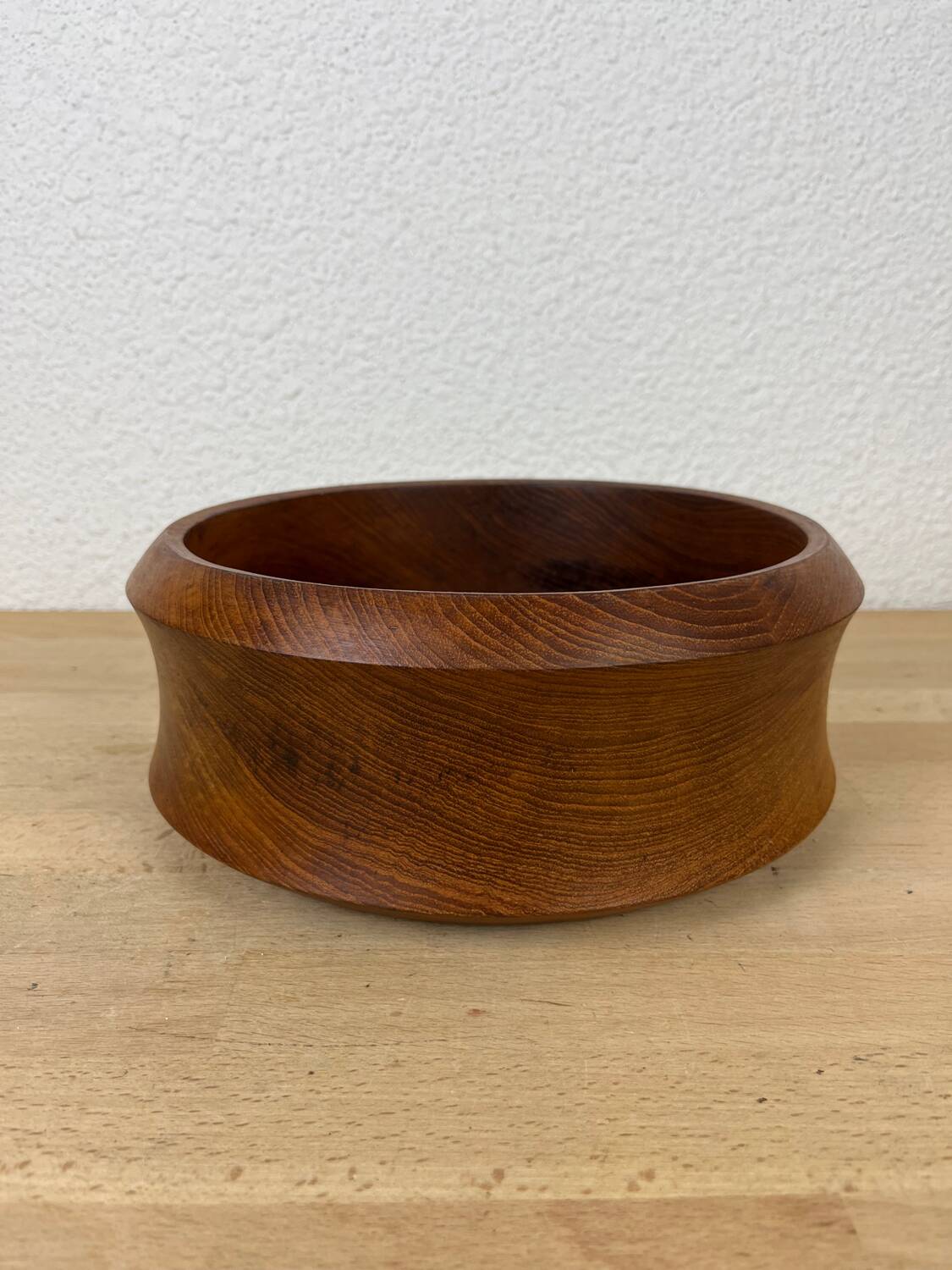 Scandinavian teak bowl and 4 ramekins