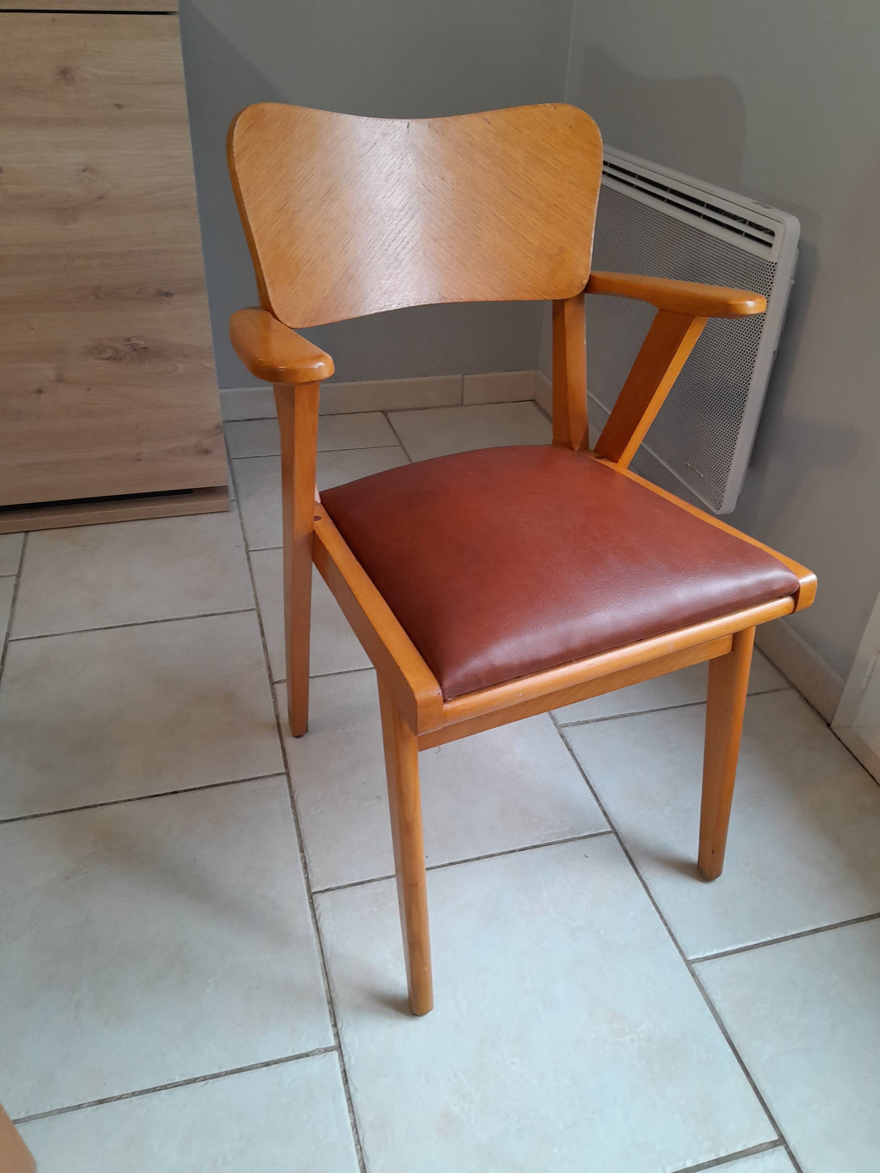 Vintage bridge armchair from the 50s