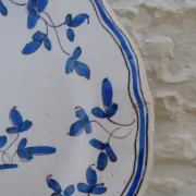 Assiette Tolosane oiseau bleu