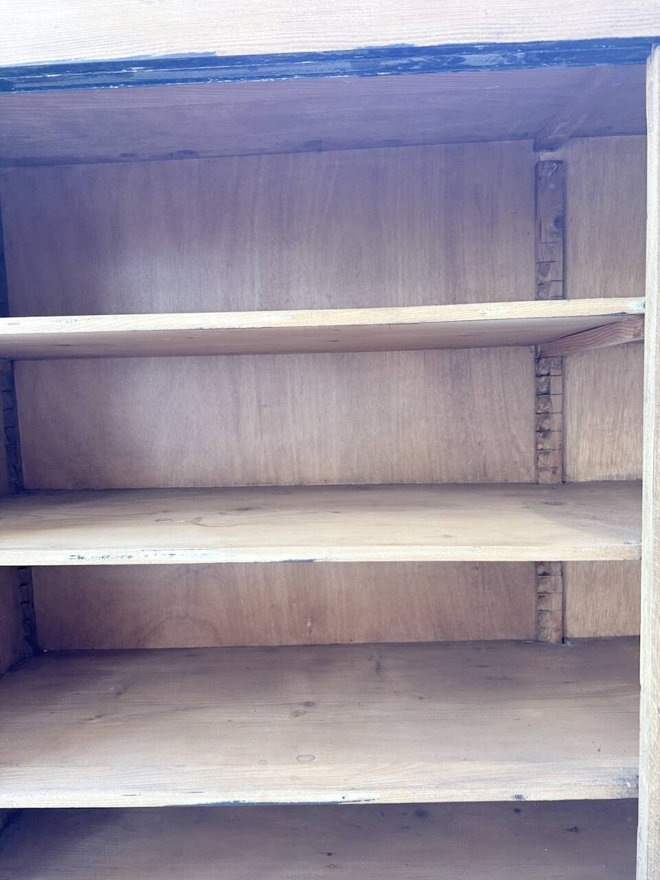 XXL 3m pine and oak display cabinet with glass doors