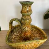 Enamel hand candle holder