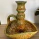 Enamel hand candle holder