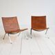 Pair of "PK22" Armchairs by Poul Kjærholm for E. Kold Christensen, 1950s