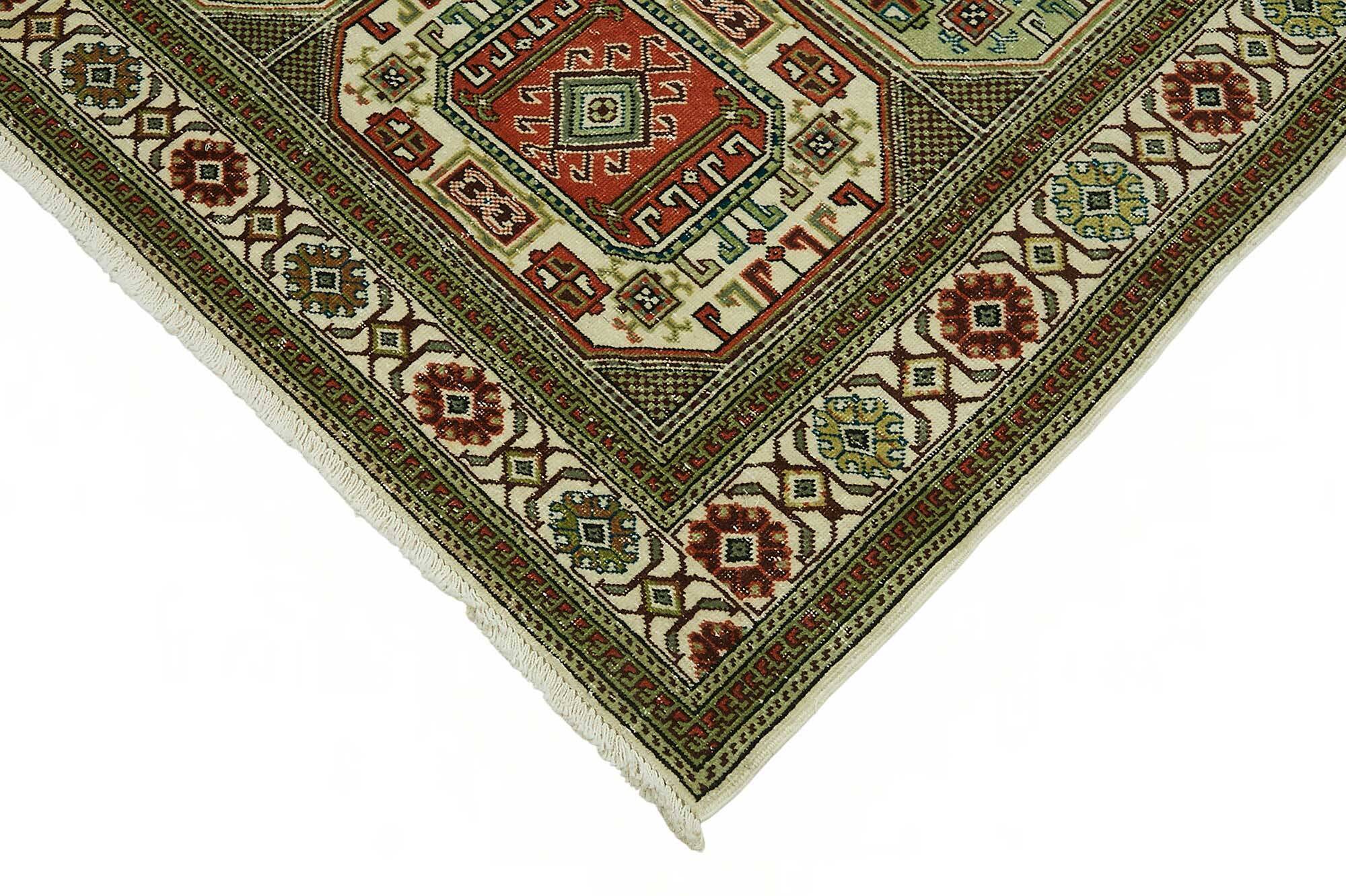 Turkish Wool Vintage Kayseri Rug 202 cm x 298 cm