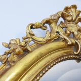 Miroir Ancien  Napoléon d'époque à la feuille d'or
