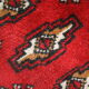 Tapis turkmène persan en laine rouge tissé à la main tapis oriental de petite surface - 60x130cm