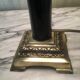 Lamp with brass foot