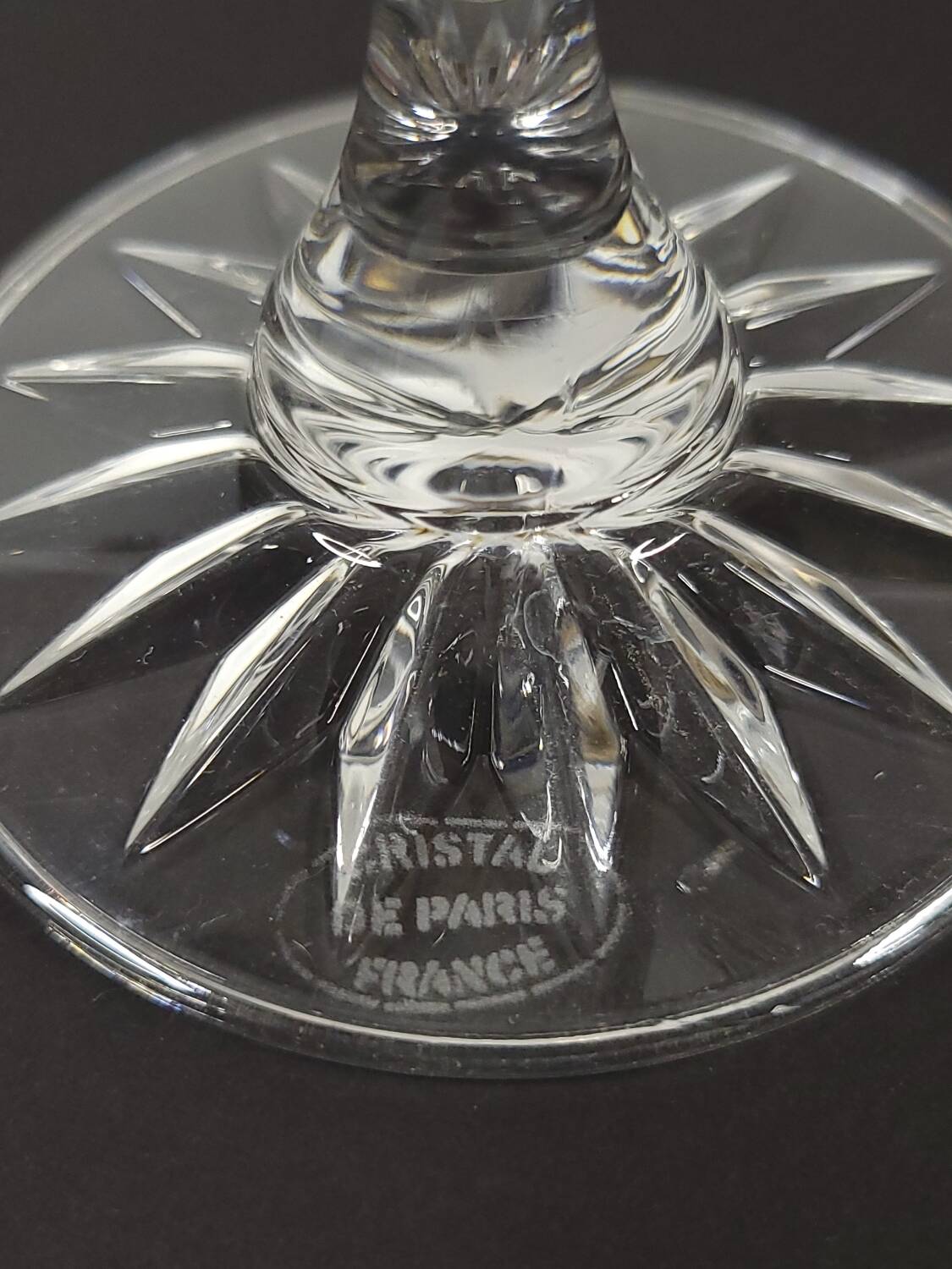 Service "Pénombre" in black and clear crystal – Crystal of Paris
