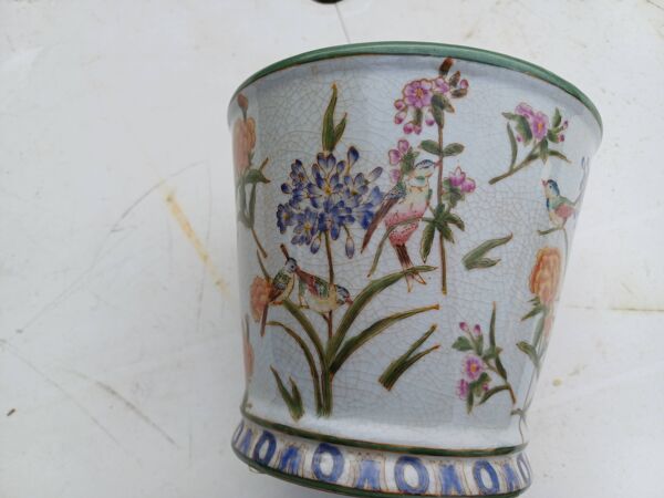 Cache-pot en faïence craquelée, Chine