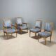 Chairs and antique armchairs in neoclassical style from the 19th century.