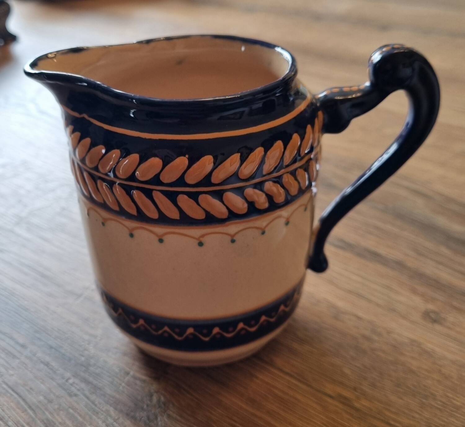 Cider jug or ceramic milk pot HB Henriot Quimper Brittany
