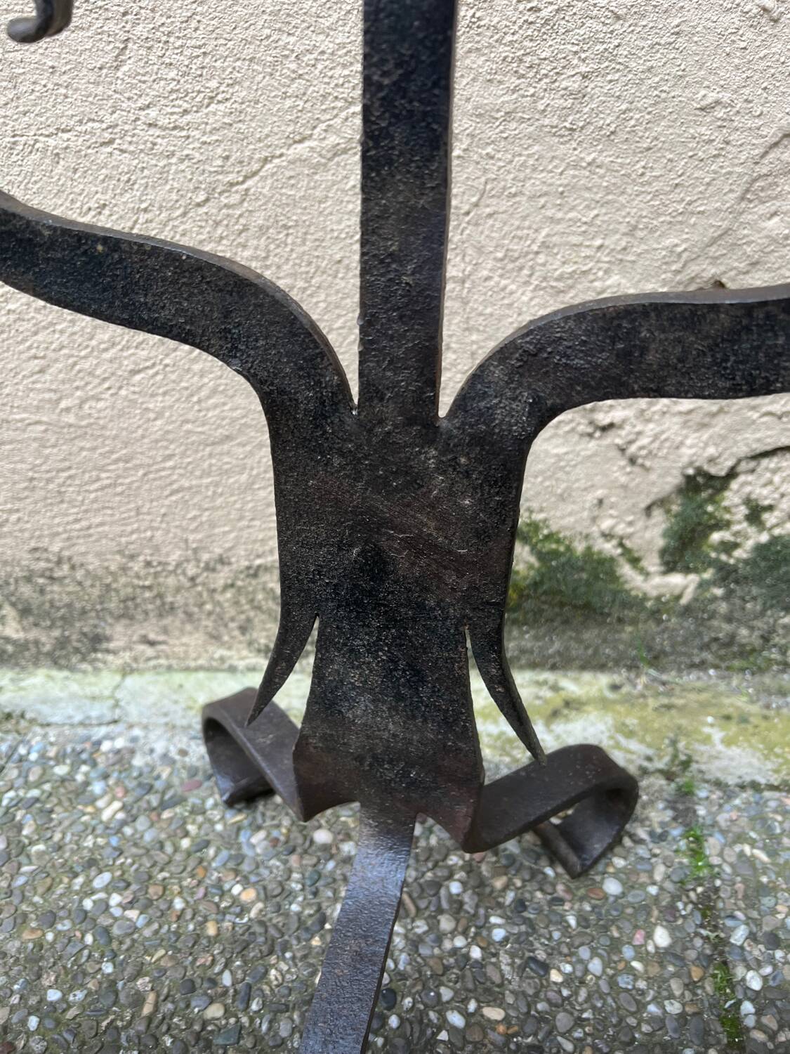 Wrought iron candle holder 1950/60