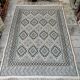 Hand-woven margoum rug in natural wool