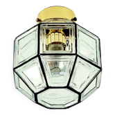 Plafonnier en verre de style mid-century de Limburg, Allemagne, années 1960/1970