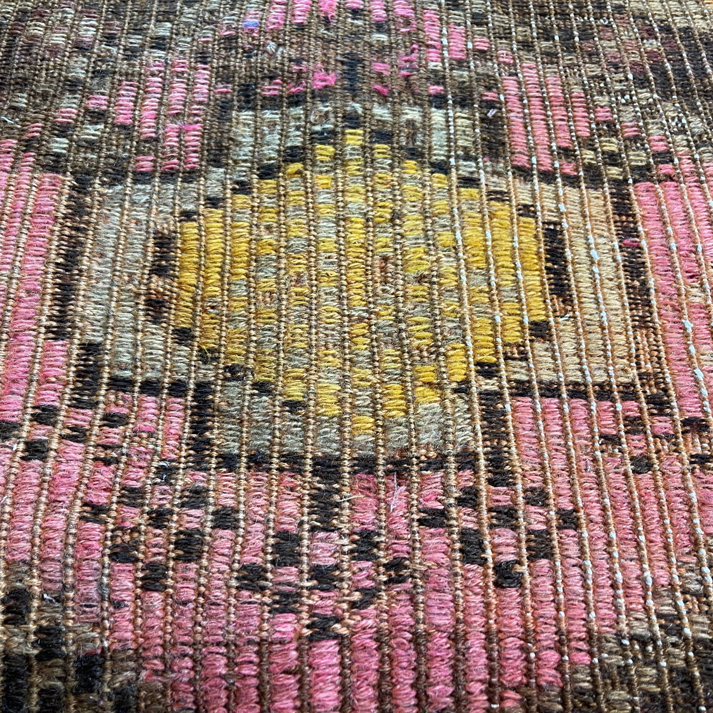 Vintage Turkish Mini Kilim Rug , 93 x 52 Cm