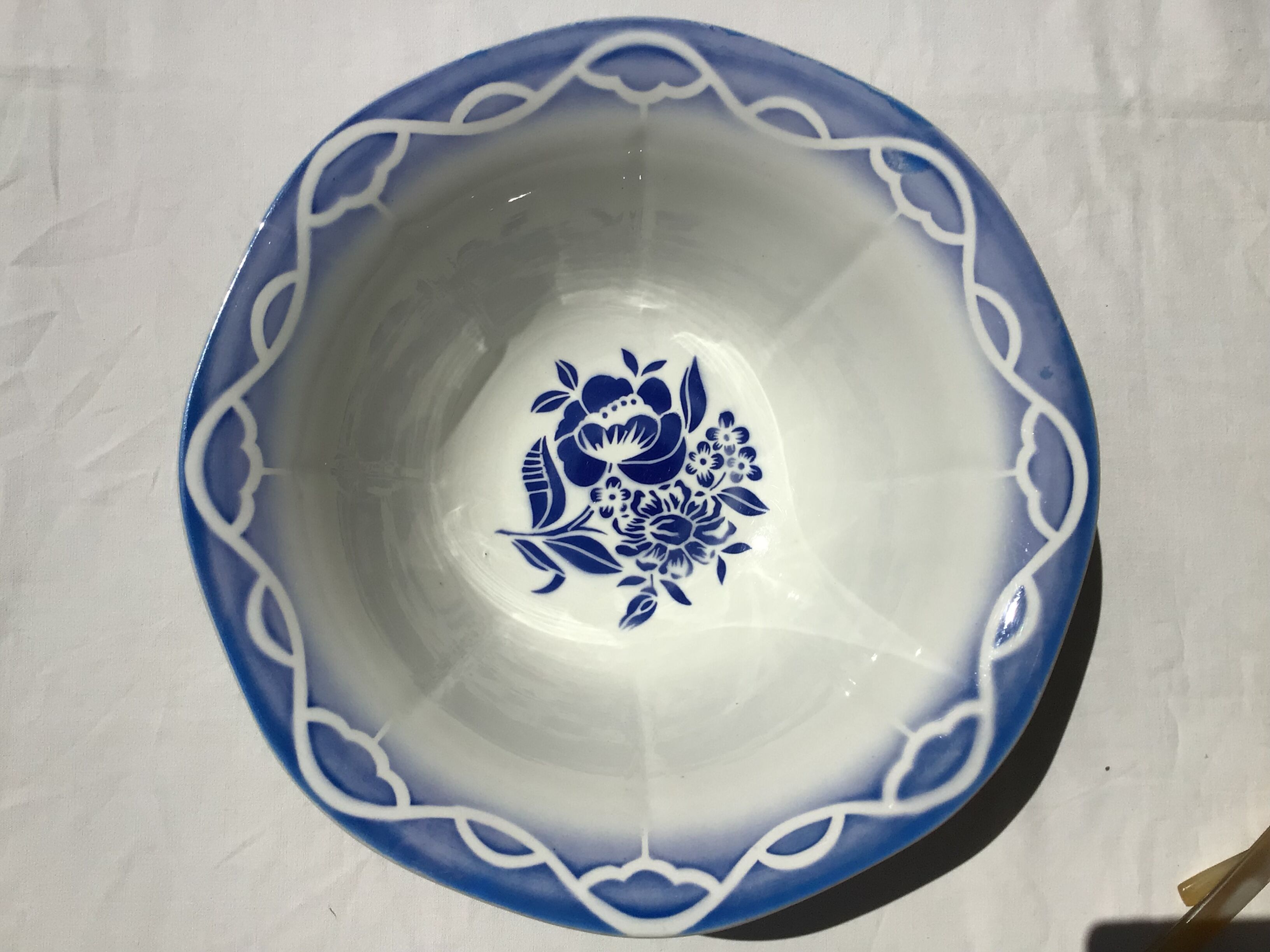 Digoin Odette salad bowl large capacity blue