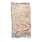 Modern berber rug boujad wool