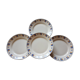 Suite de 4 assiettes en faïence de Lunéville