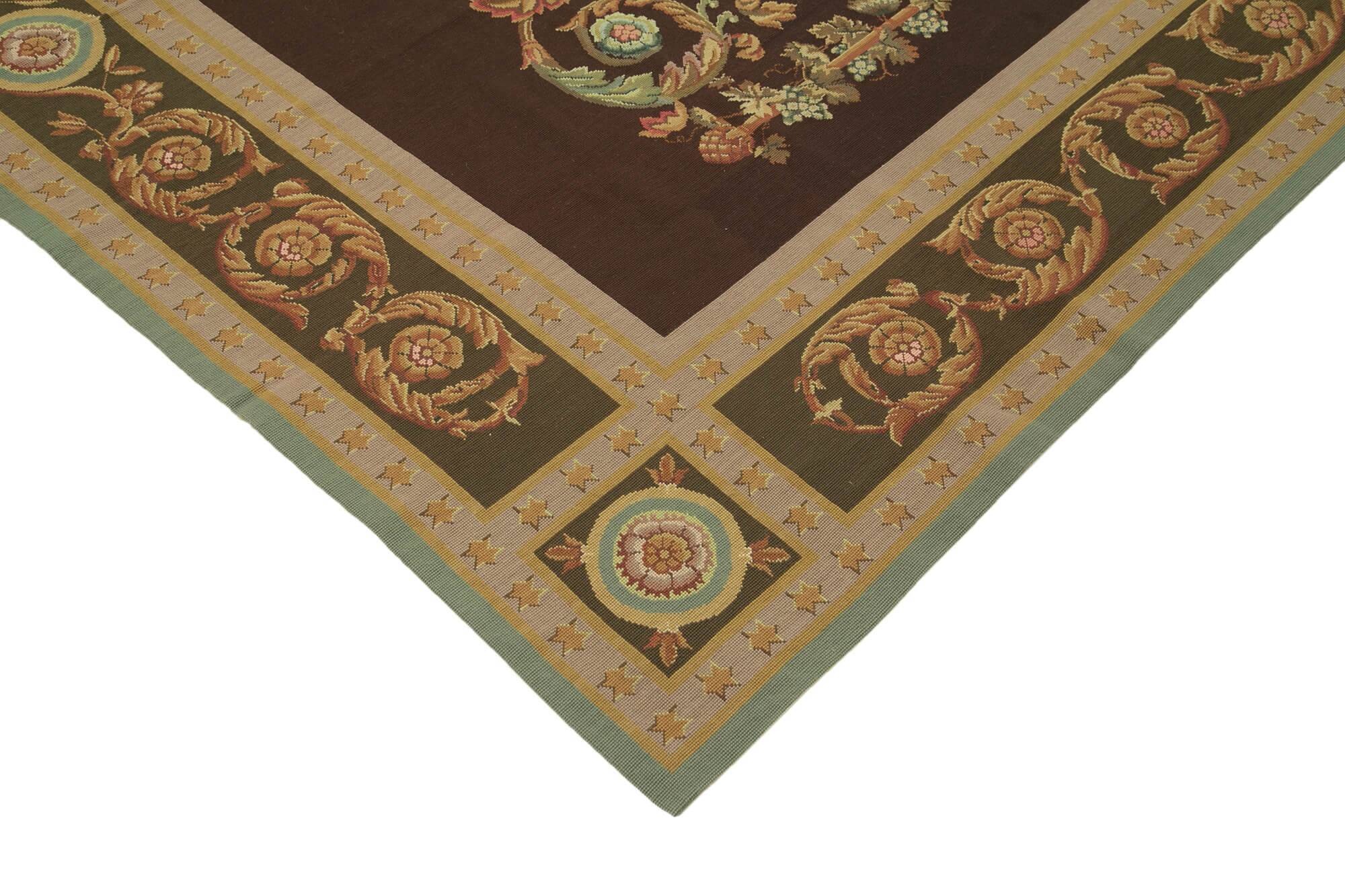 Handmade Vintage Flatweave Needlepoint Kilim 244 cm x 304 cm
